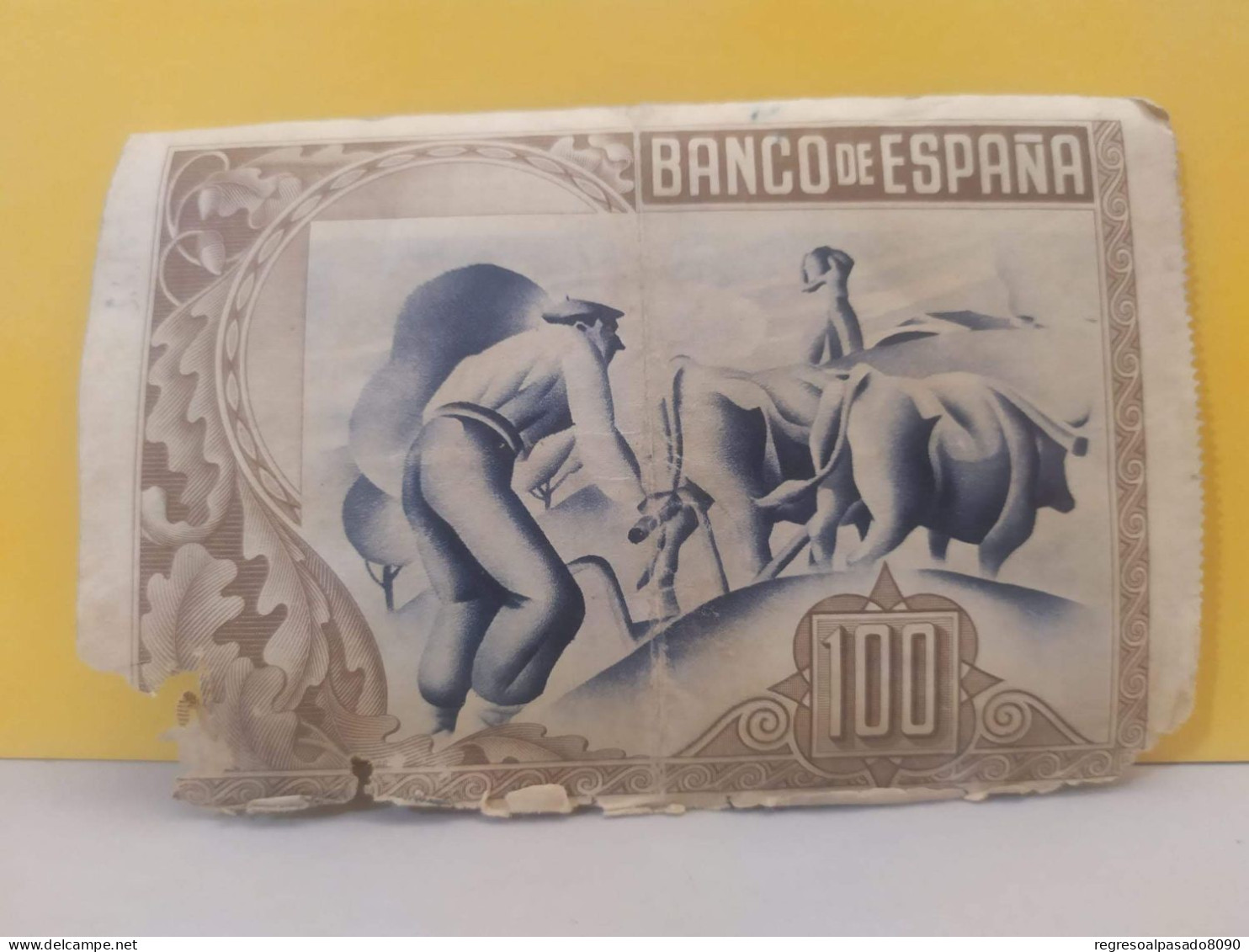 Antiguo Billete Banco De España Bilbao 100 Pesetas Año 1937 - 100 Peseten