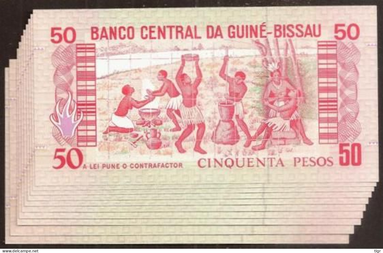 GUINEA-BISSAU. 10 Pieces X 50 Pesos 1990. UNC. - Guinea-Bissau