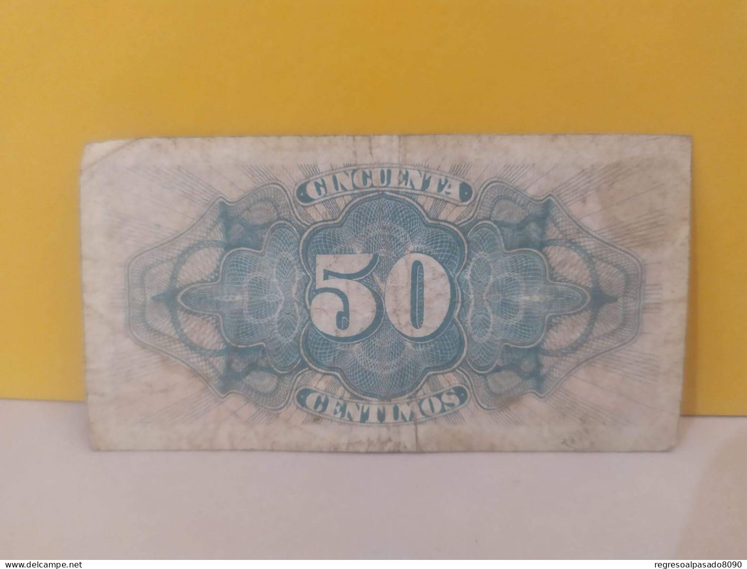 Antiguo Billete Republica Española 50 Centimos Año 1937 - Other & Unclassified