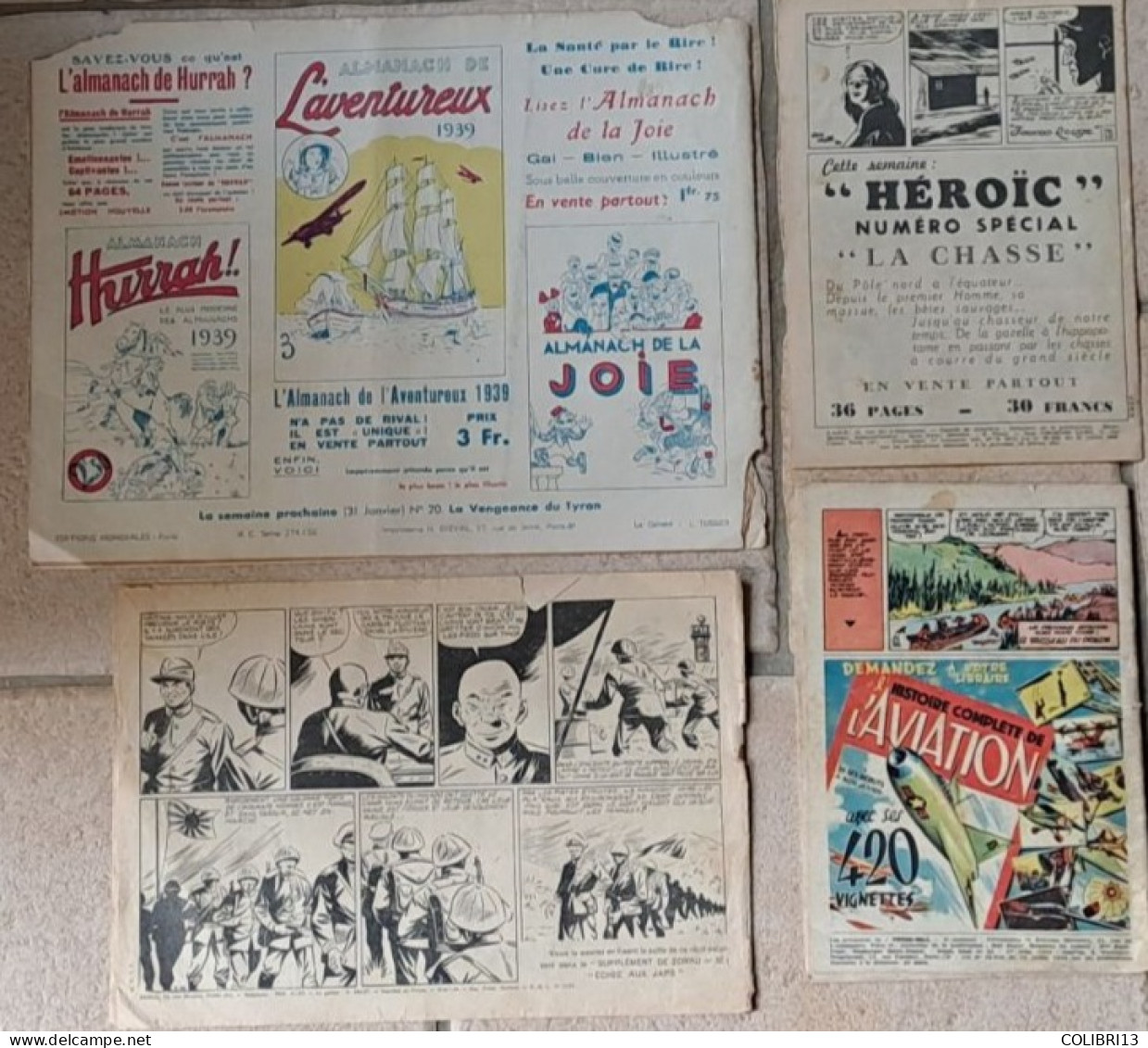 RECITS COMPLETS Lot De 4RC AVENTURIERS D AUJOURD HUI N°19 1939 PECOS BILL N°34 MASCOTTE N°76 Supplément De ZORRO N°30 - Lots De Plusieurs BD