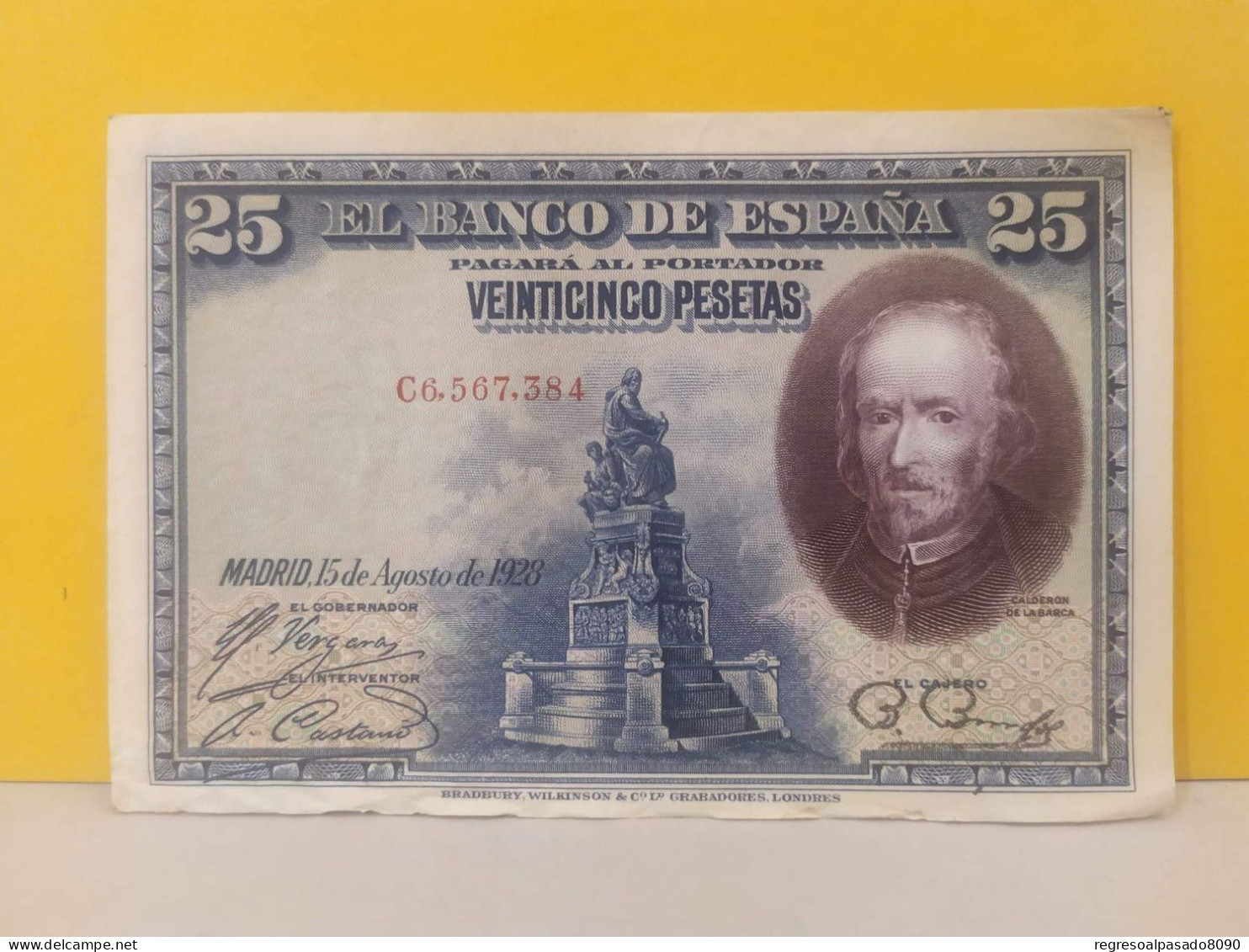 Antiguo Billete De 25 Pesetas Año 1939 - 25 Peseten