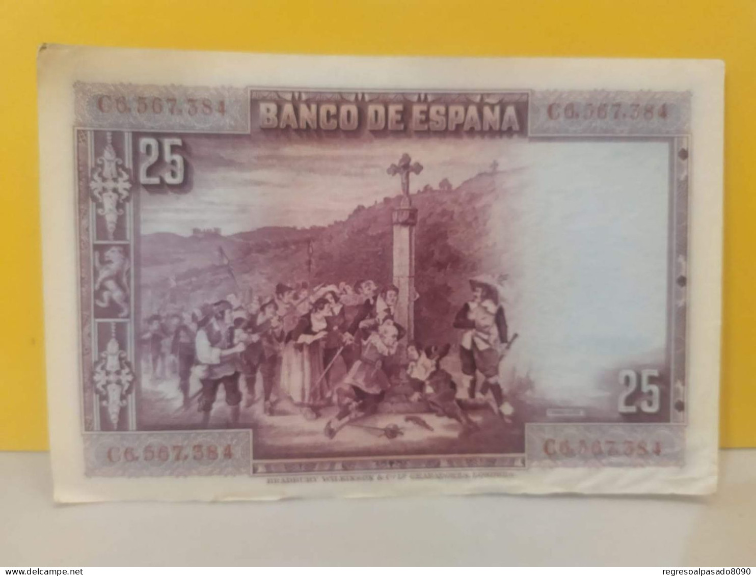 Antiguo Billete De 25 Pesetas Año 1939 - 25 Peseten