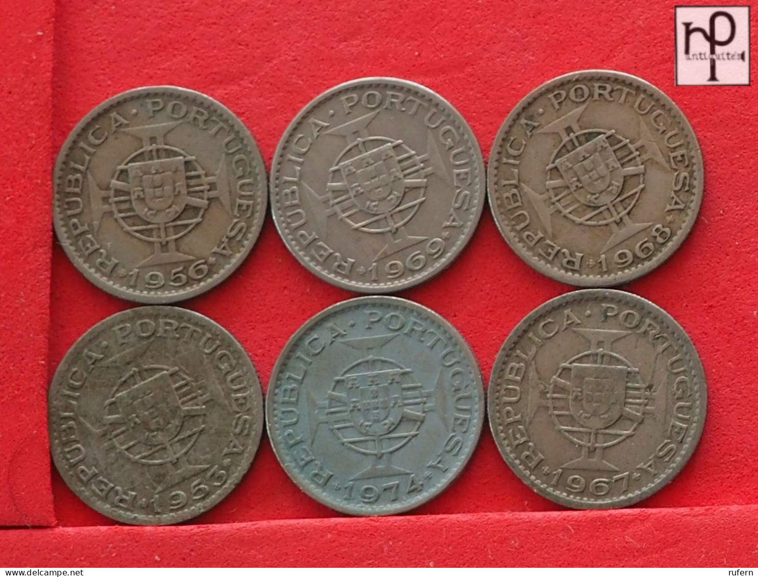 ANGOLA  - LOT - 6 COINS - 2 SCANS  - (Nº58107) - Mezclas - Monedas