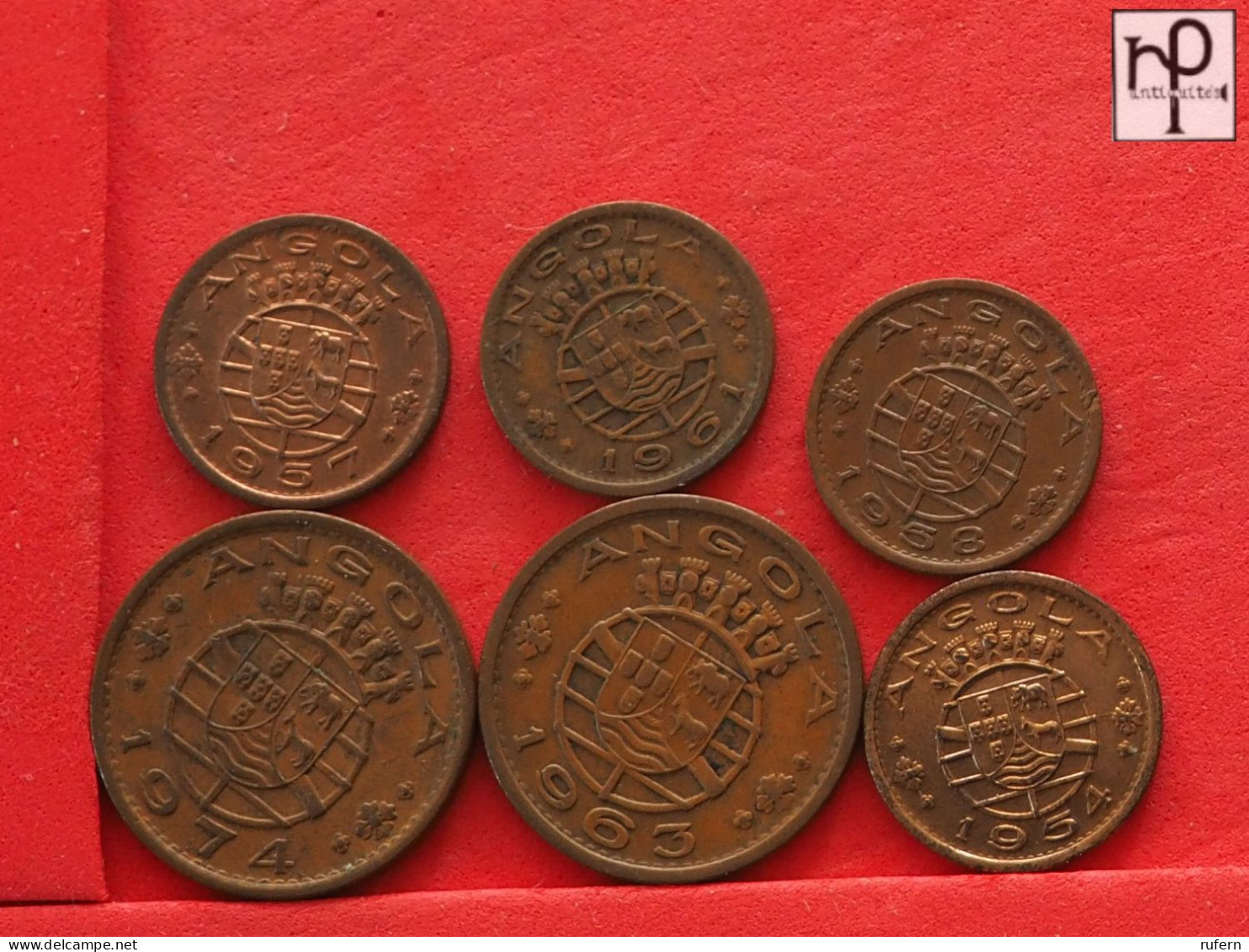 ANGOLA  - LOT - 5 COINS - 2 SCANS  - (Nº58115) - Lots & Kiloware - Coins