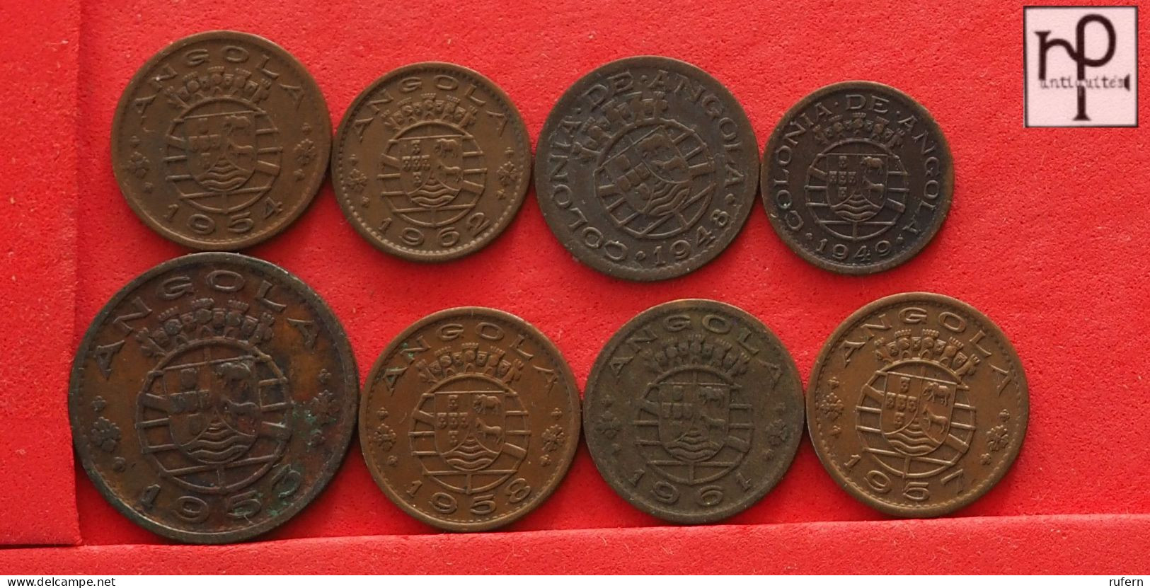 ANGOLA  - LOT - 8 COINS - 2 SCANS  - (Nº58116) - Lots & Kiloware - Coins