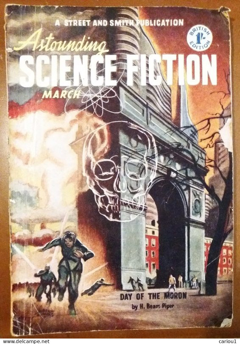 C1 ASTOUNDING Science Fiction UK BRE 03 1952 SF Pulp ROGERS Beam Piper NOURSE Port Inclus France - Science Fiction