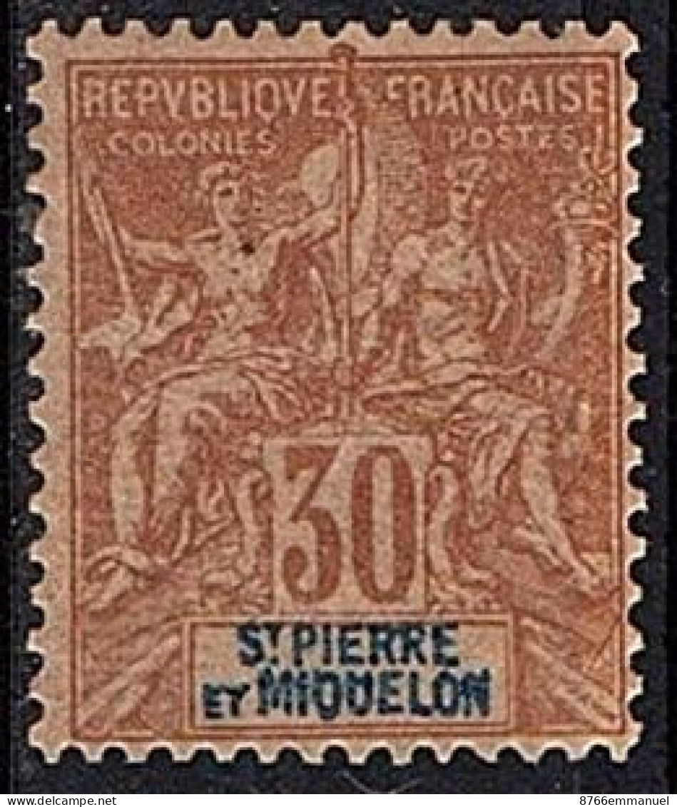 SAINT-PIERRE-ET-MIQUELON N°67 N* - Unused Stamps