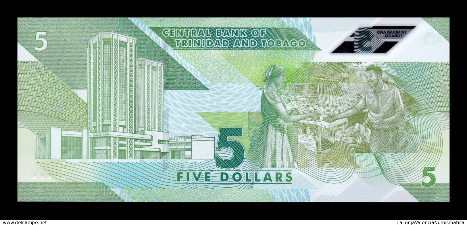 Trinidad & Tobago 5 Dollars 2020 Pick 61 Polymer Sc Unc - Trinidad Y Tobago