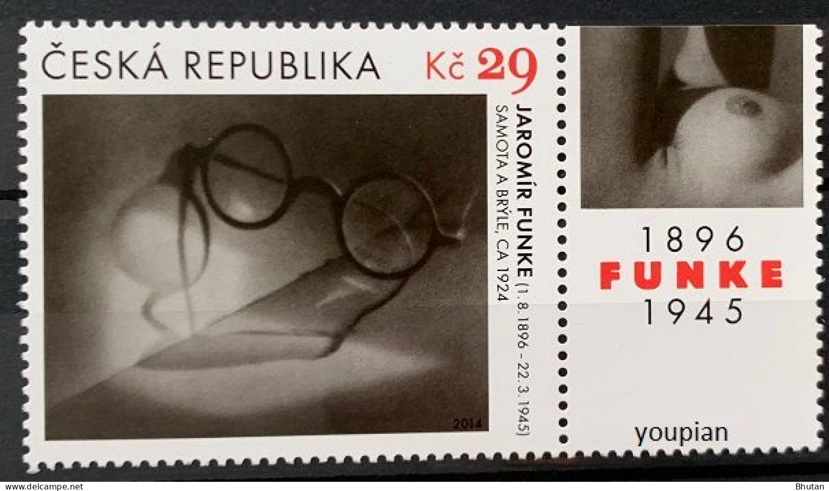 Czechia 2014, Photography By Funke, MNH Single Stamp - Unused Stamps