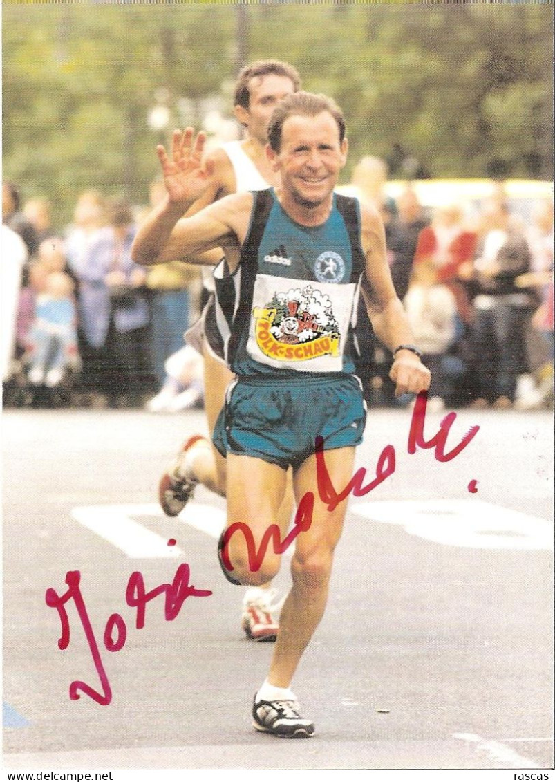 ATHLETISME - ALLEMAGNE - PHOTO DEDICACEE DU COUREUR DE FOND ALLEMAND JOSE MOLERO-MEMBRILLA - Athlétisme