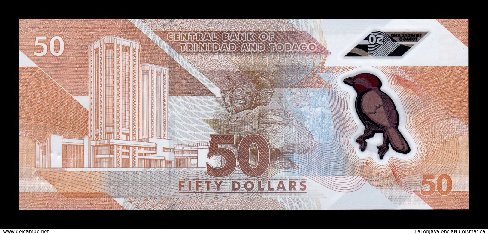 Trinidad & Tobago 50 Dollars 2020 Pick 64 Polymer Sc Unc - Trindad & Tobago