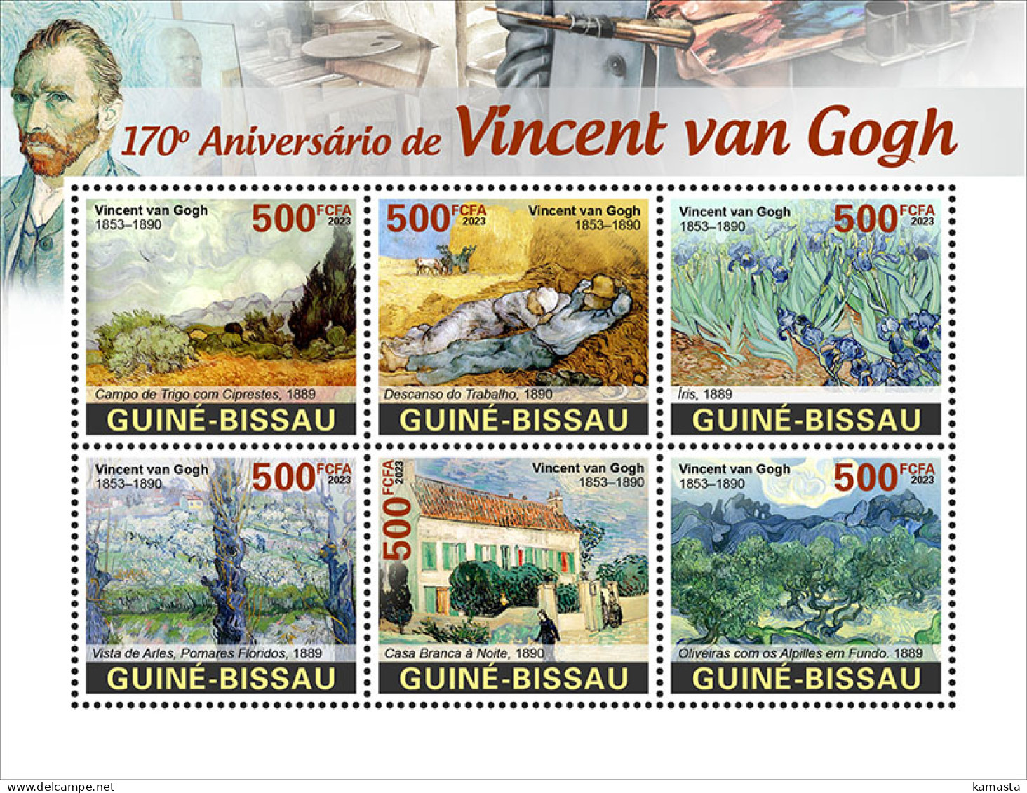 Guinea Bissau  2023 170th Anniversary Of Vincent Van Gogh. (440a25) OFFICIAL ISSUE - Impressionismus