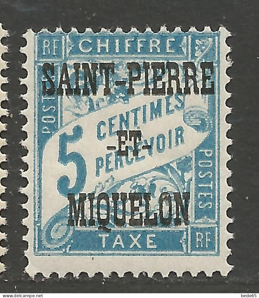 SAINT PIERRE ET MIQUELON TAXE N° 10 NEUF** SANS CHARNIERE  / Hingeless  / MNH - Timbres-taxe