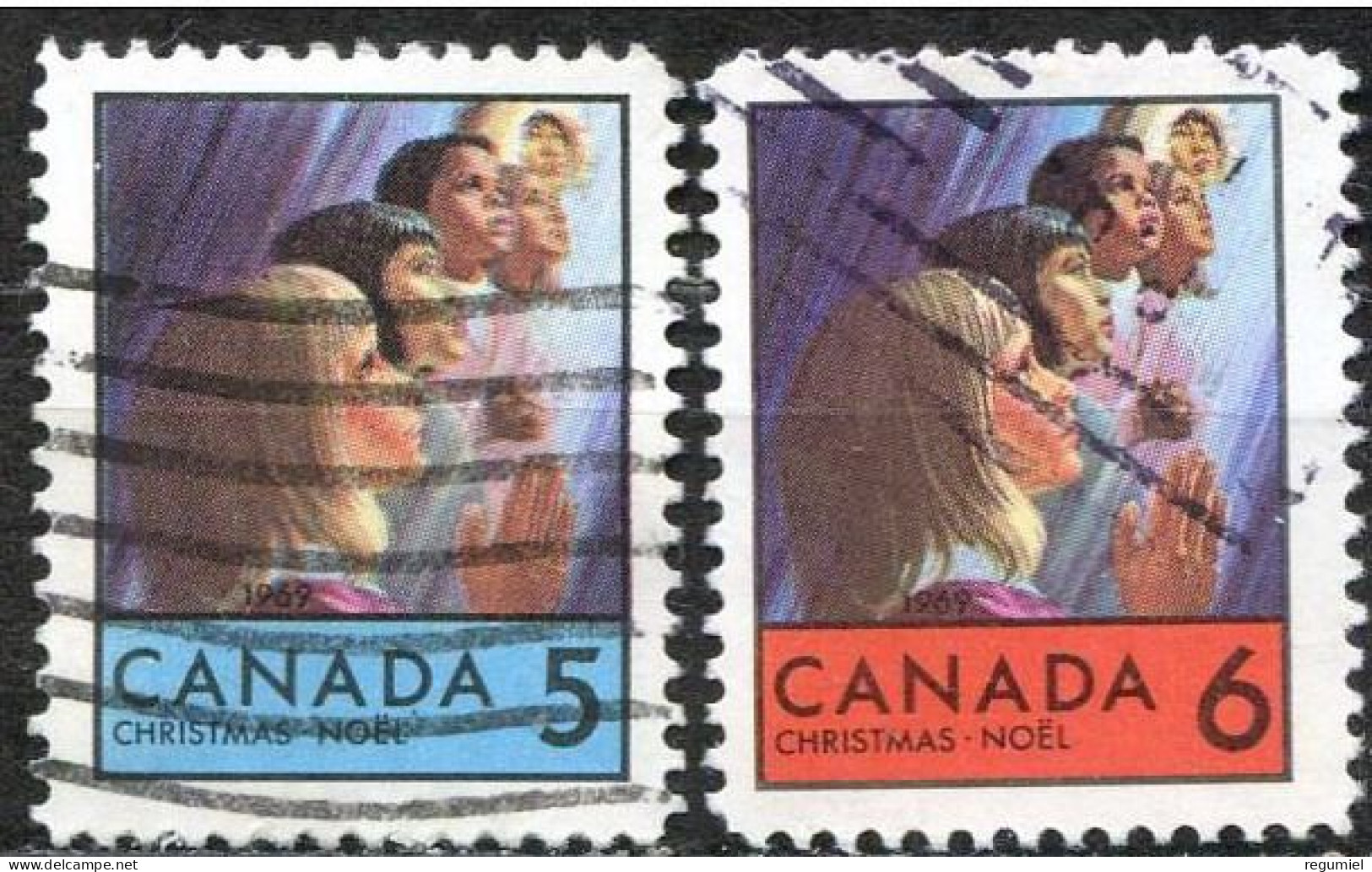 Canada U  417/418 (o) Usado. 1969 - Oblitérés