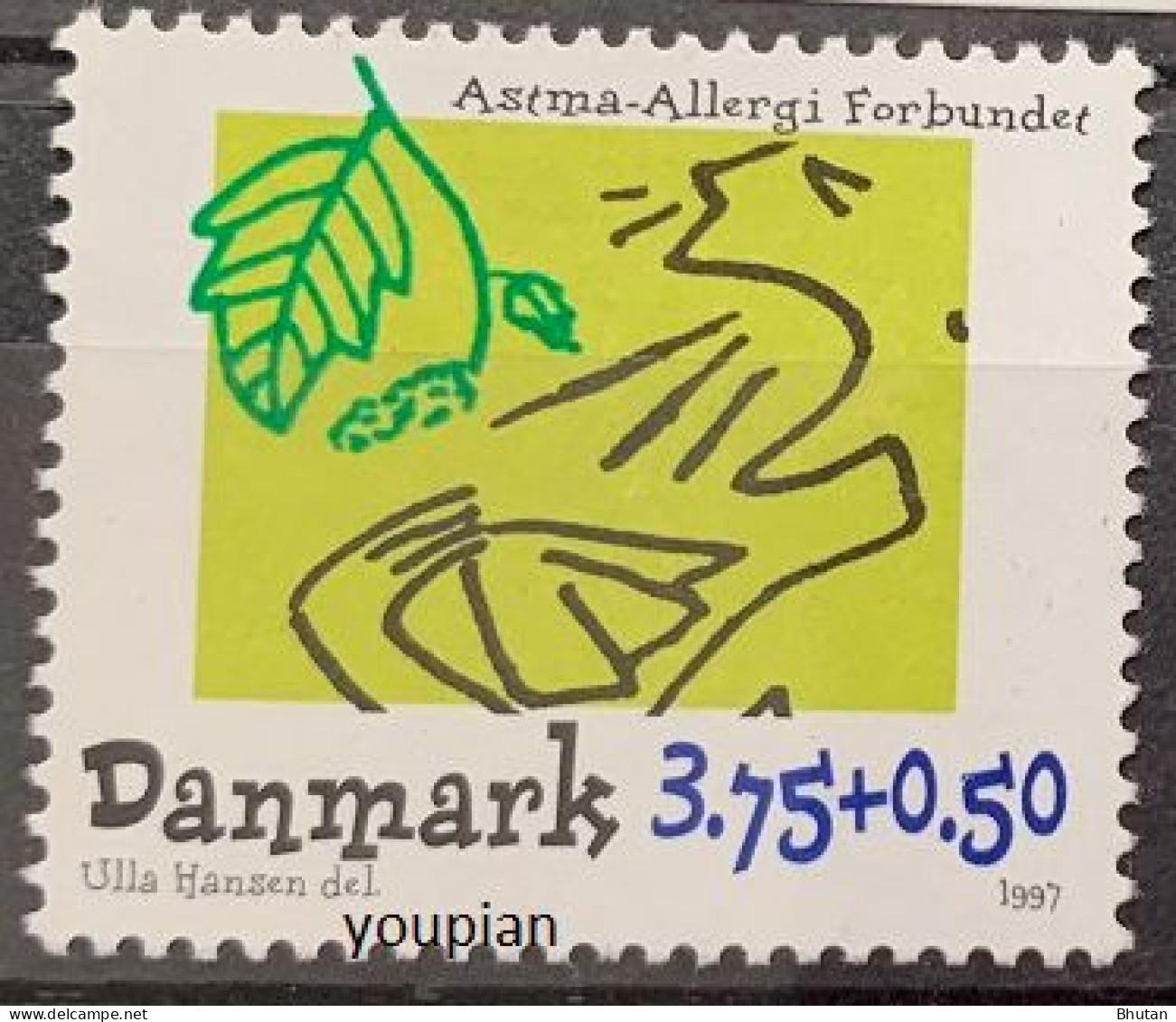 Denmark 1997, Asthma-Allergie-Association AAF, MNH Single Stamp - Neufs