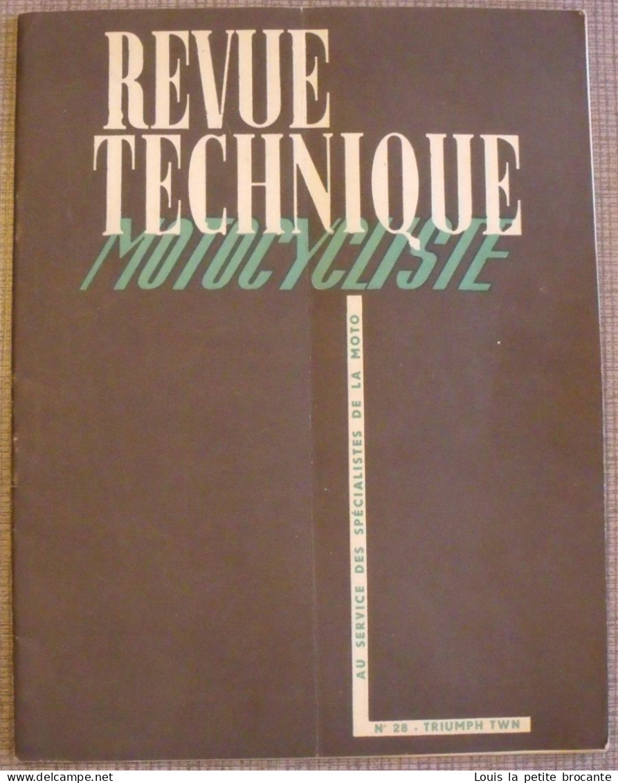 1 LIVRET "Revue Technique MOTOCYCLISTE" . Sommaire :  Salon De Genève, Les Nouvelles BMW R24 ET R51/2, TRIUMPH T.W.N 250 - Moto