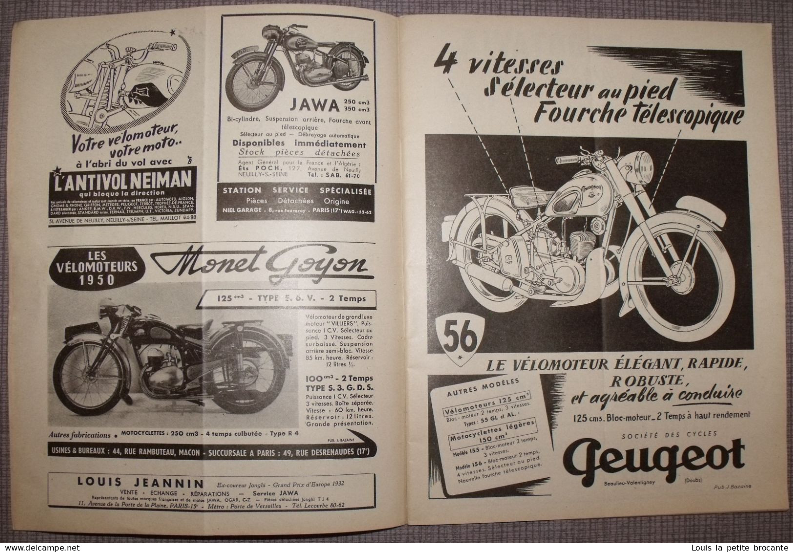 1 LIVRET "Revue Technique MOTOCYCLISTE" . Sommaire :  Salon De Genève, Les Nouvelles BMW R24 ET R51/2, TRIUMPH T.W.N 250 - Motorrad