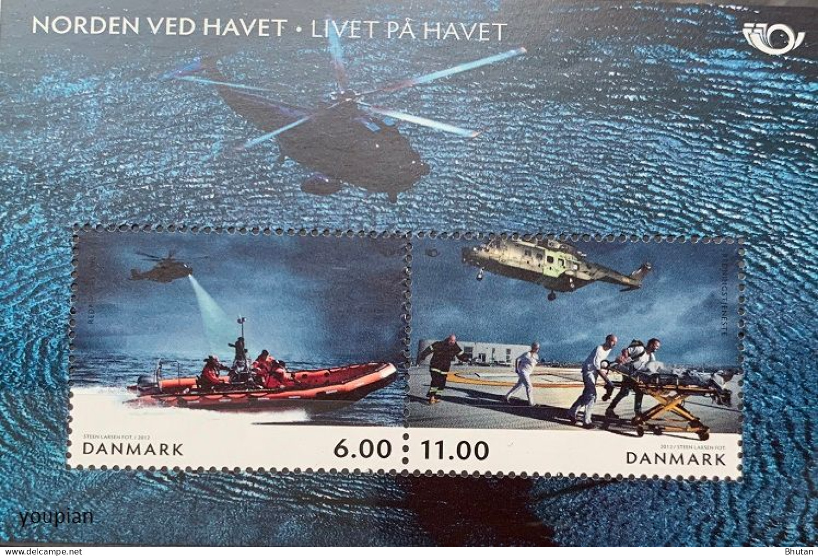 Denmark 2012, NORDEN Life On The Sea, MNH S/S - Nuovi