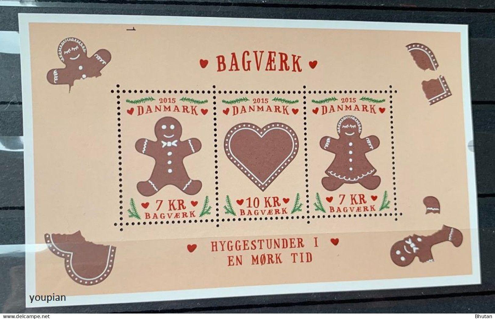 Denmark 2015, Christmas - Cookies, MNH S/S - Nuevos