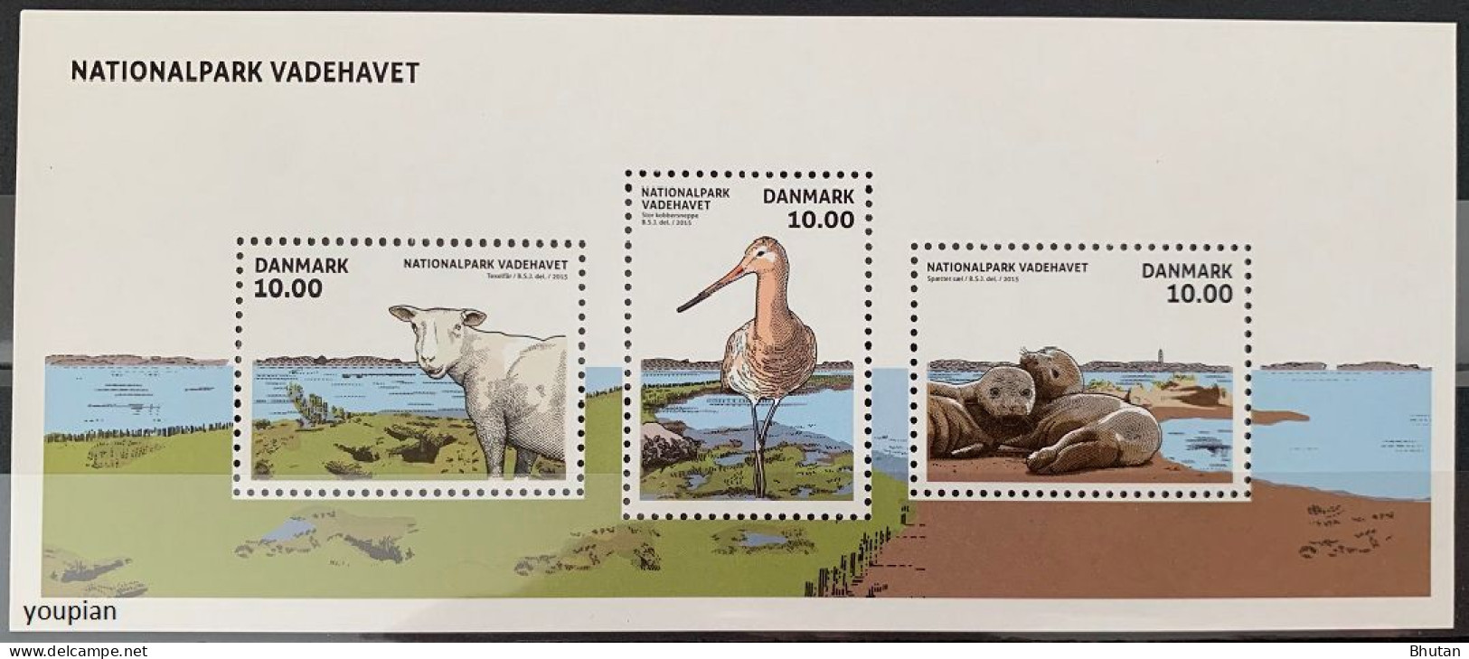 Denmark 2015, National Park Vadehavet, MNH S/S - Nuovi