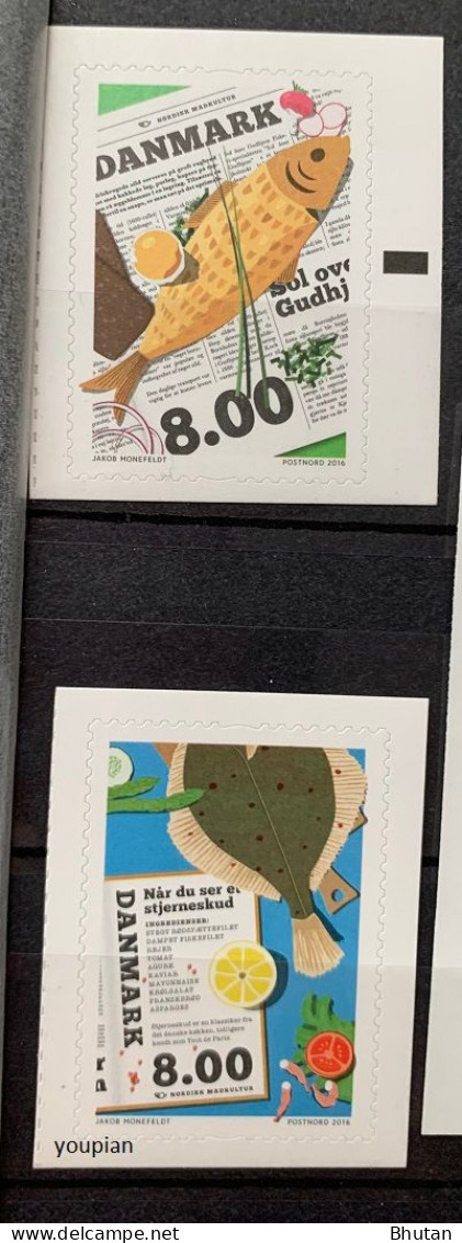 Denmark 2016, NORDEN - Nordic Food Culture, MNH Stamps Set - Unused Stamps