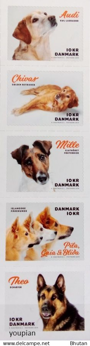 Denmark 2019, Dogs, MNH Stamps Set - Unused Stamps