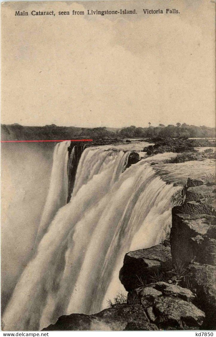 Victoria Falls - Main Cataract Seen From Livingstone - Rhodesia - - Zambia