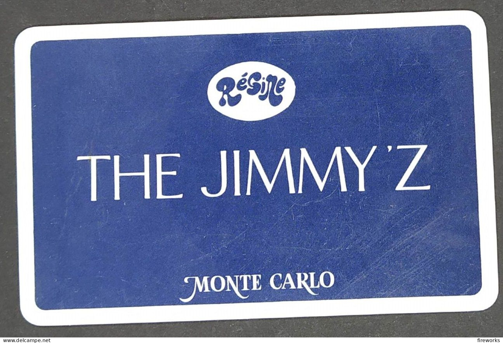 Autographe De RÉGINE Sur Carte De Membre Pour "THE JIMMY'S" à MONTE-CARLO. - Cantanti E Musicisti