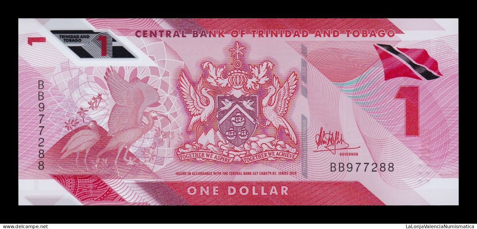 Trinidad & Tobago 1 Dollar 2020 Pick 60 Polymer Sc Unc - Trinidad & Tobago