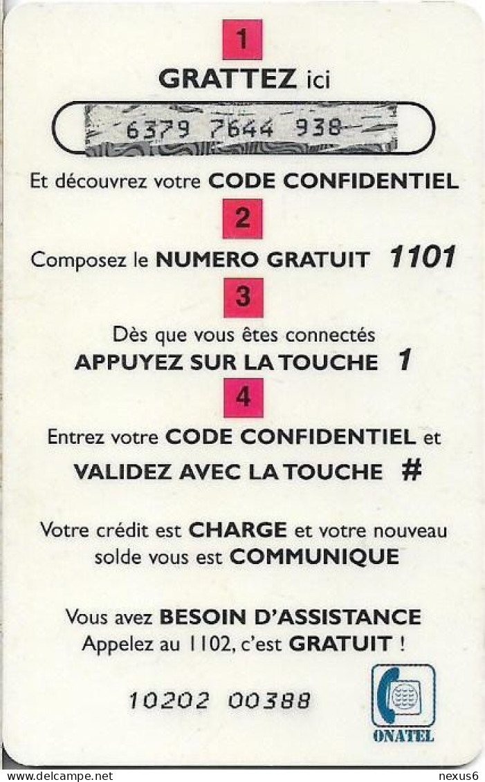 Burkina Faso - Onatel - Nanan, Green Card, GSM Refill 5.000CFA, Used - Burkina Faso