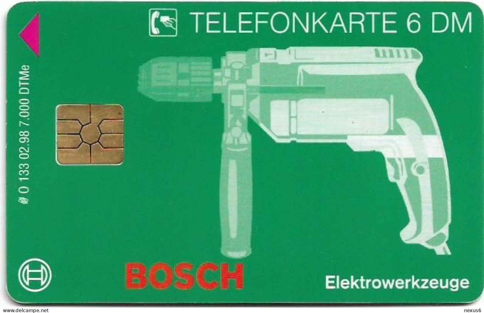 Germany - Bosch Elektrowerkzeuge 4 - Bohrmaschine - O 0133 - 02.1998, 6DM, 7.000ex, Used - O-Series: Kundenserie Vom Sammlerservice Ausgeschlossen