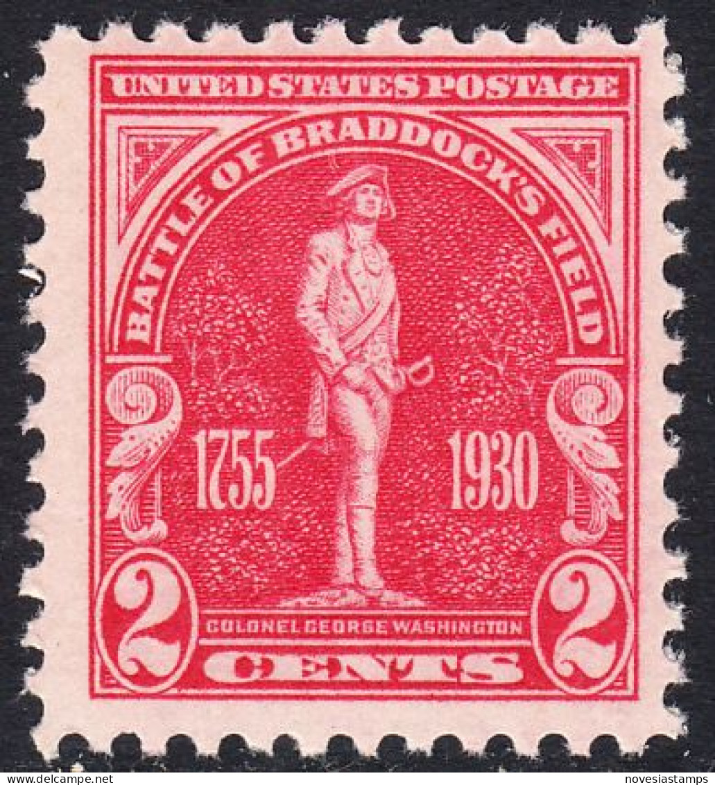 !a! USA Sc# 0688 MNH SINGLE (a4) - Braddocks Fields - Ongebruikt