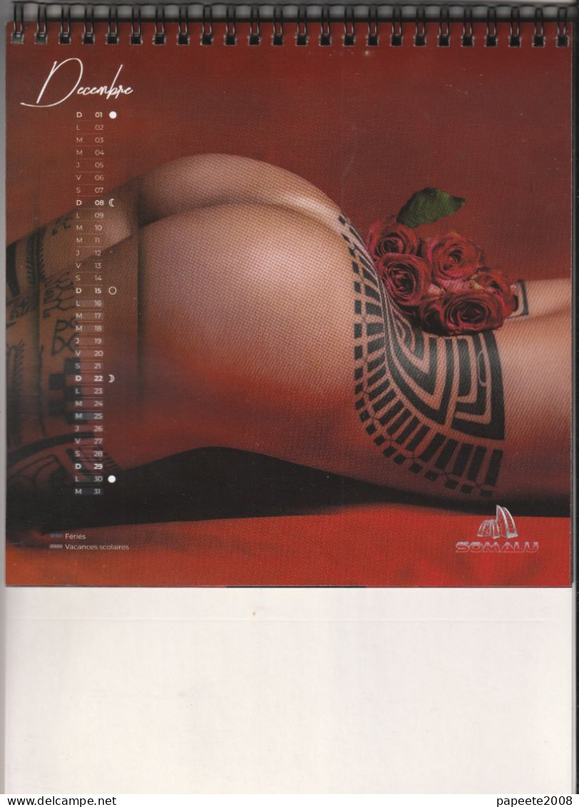 Polynésie Française / Tahiti - Calendrier 2024 - Filles Nues (publicité SOMALU) - Neuf - Tamaño Grande : 2001-...