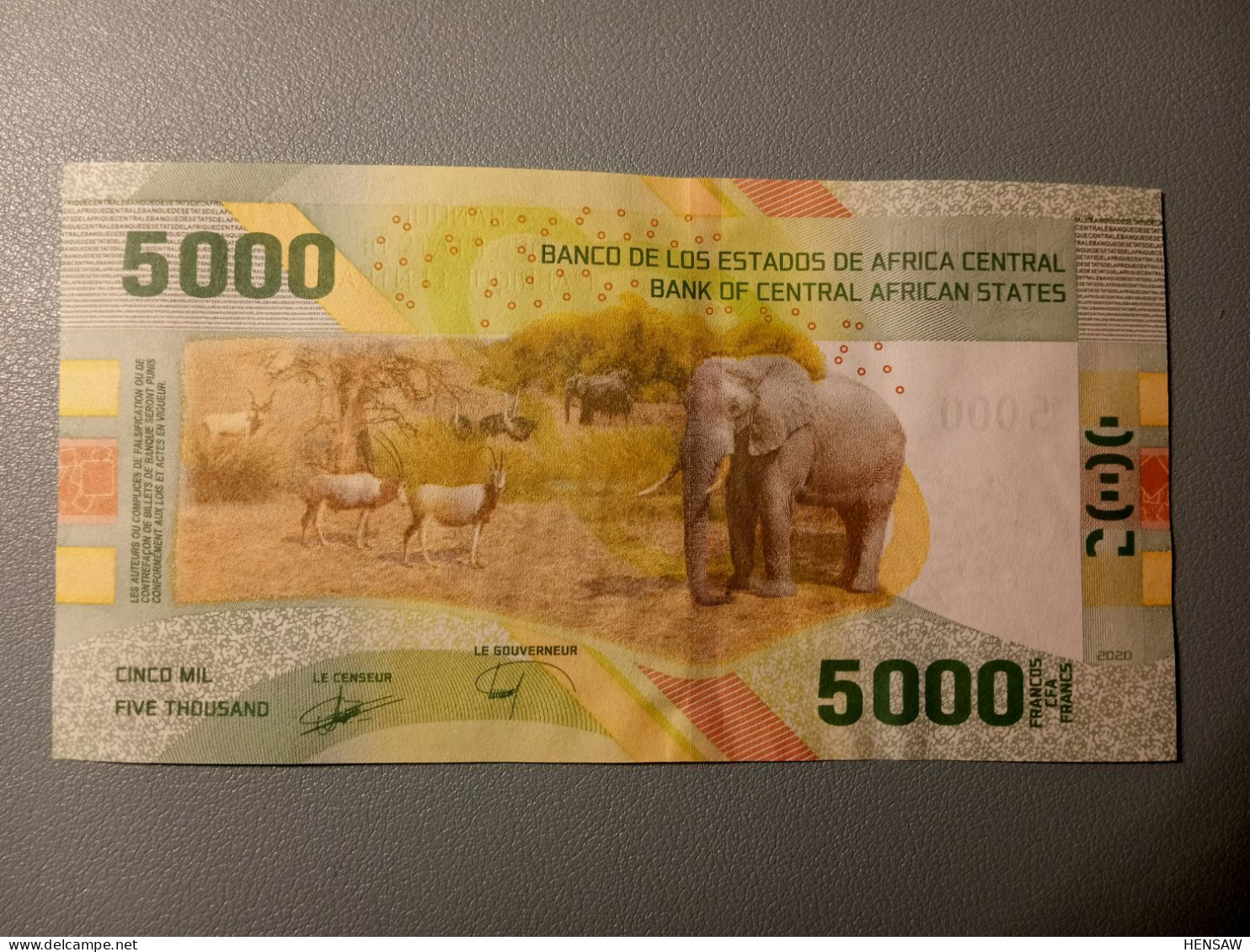 5000 FRANCS CFA 2020 - Central African States