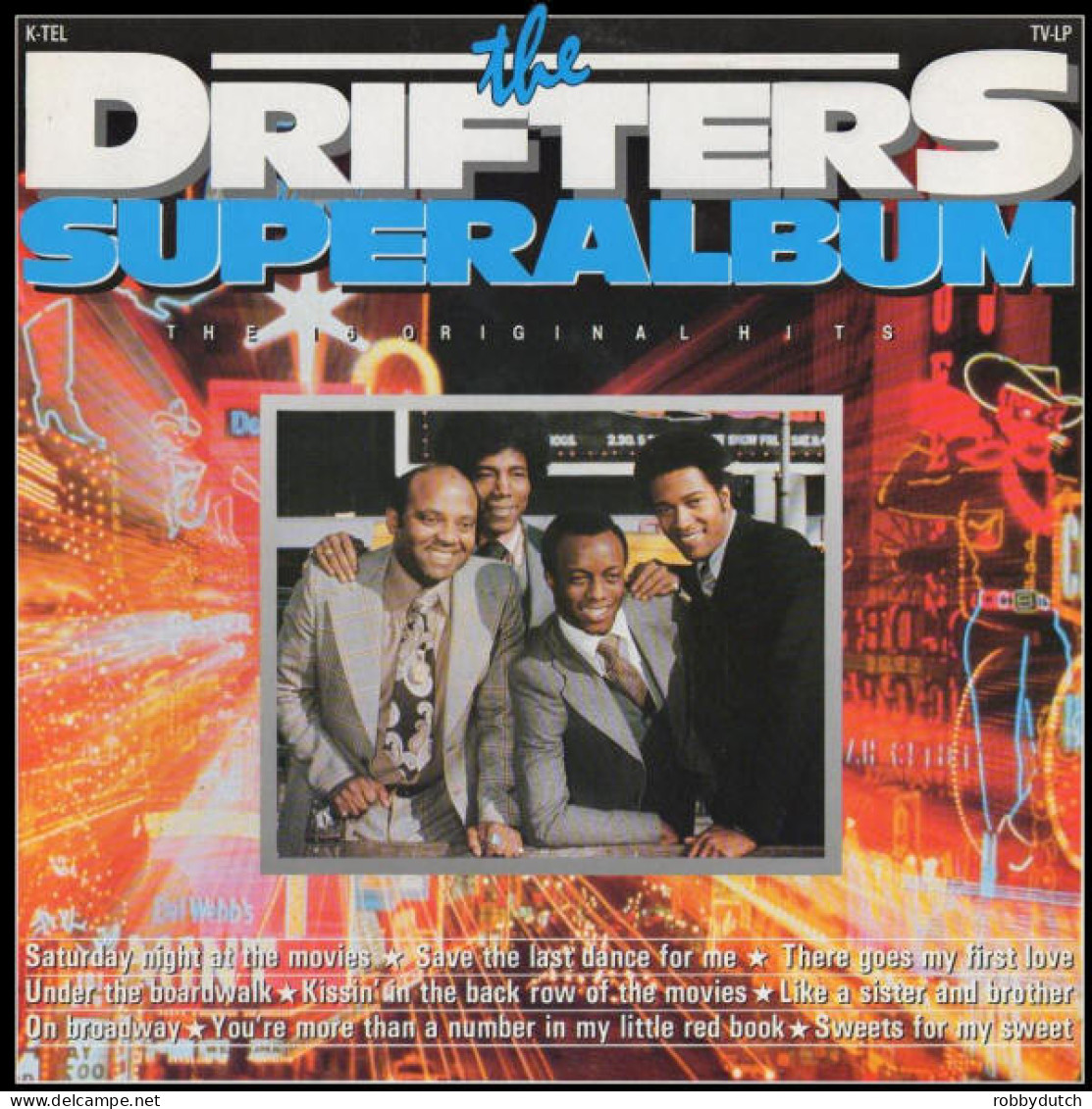 * LP *  DRIFTERS  - SUPERALBUM (the 16 Original Hits) (Holland 1985 EX-) - Soul - R&B