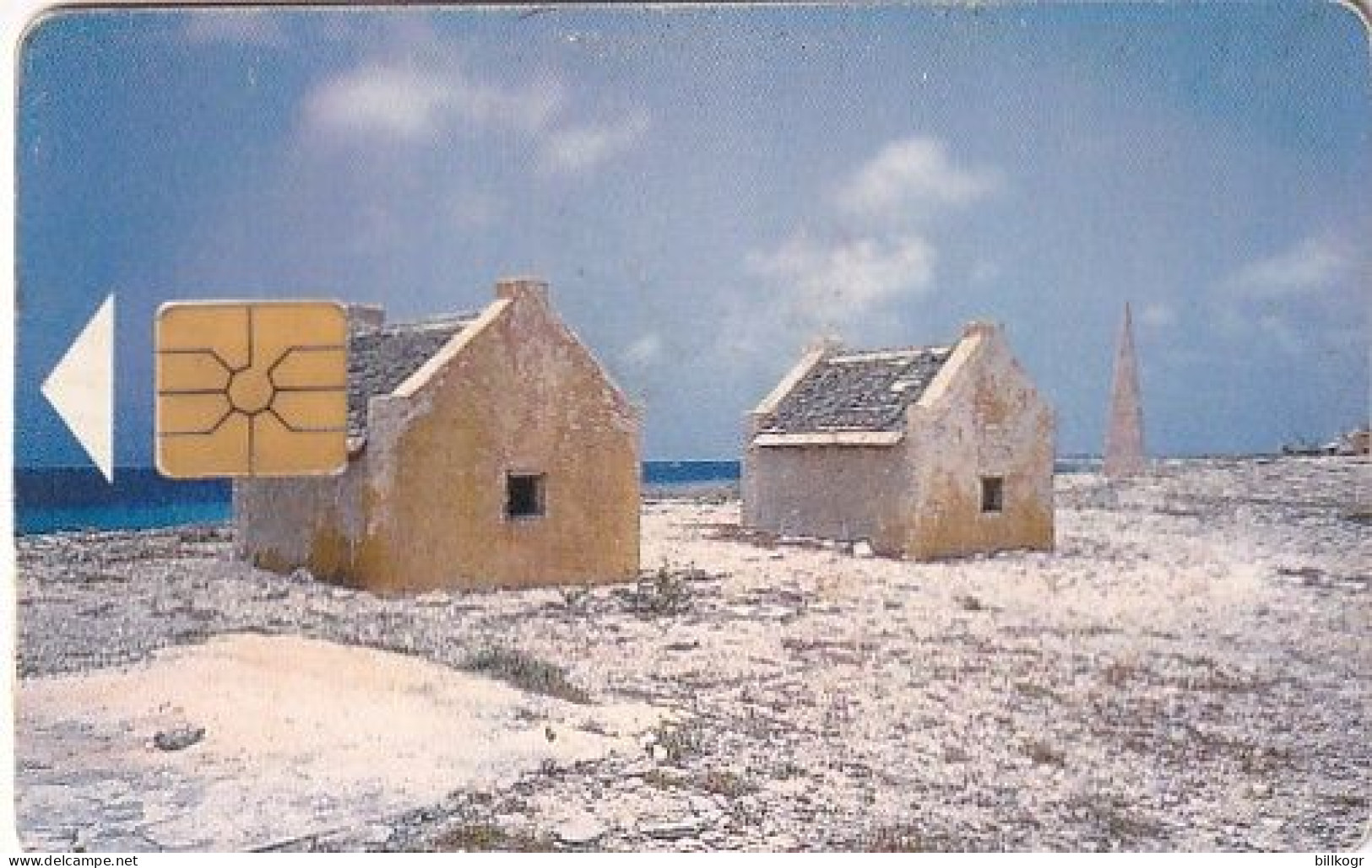 BONAIRE(NETH.ANTILLES) - Slave Huts, First Chip Issue 120 Units, Tirage %5000, Used - Antillas (Nerlandesas)