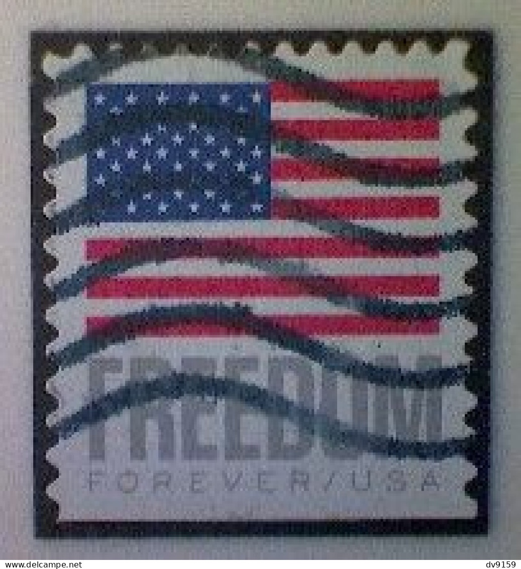 United States, Scott #5790, Used(o) Booklet, 2023, Flag Definitive: Freedom Flag, (63¢) Forever - Usados