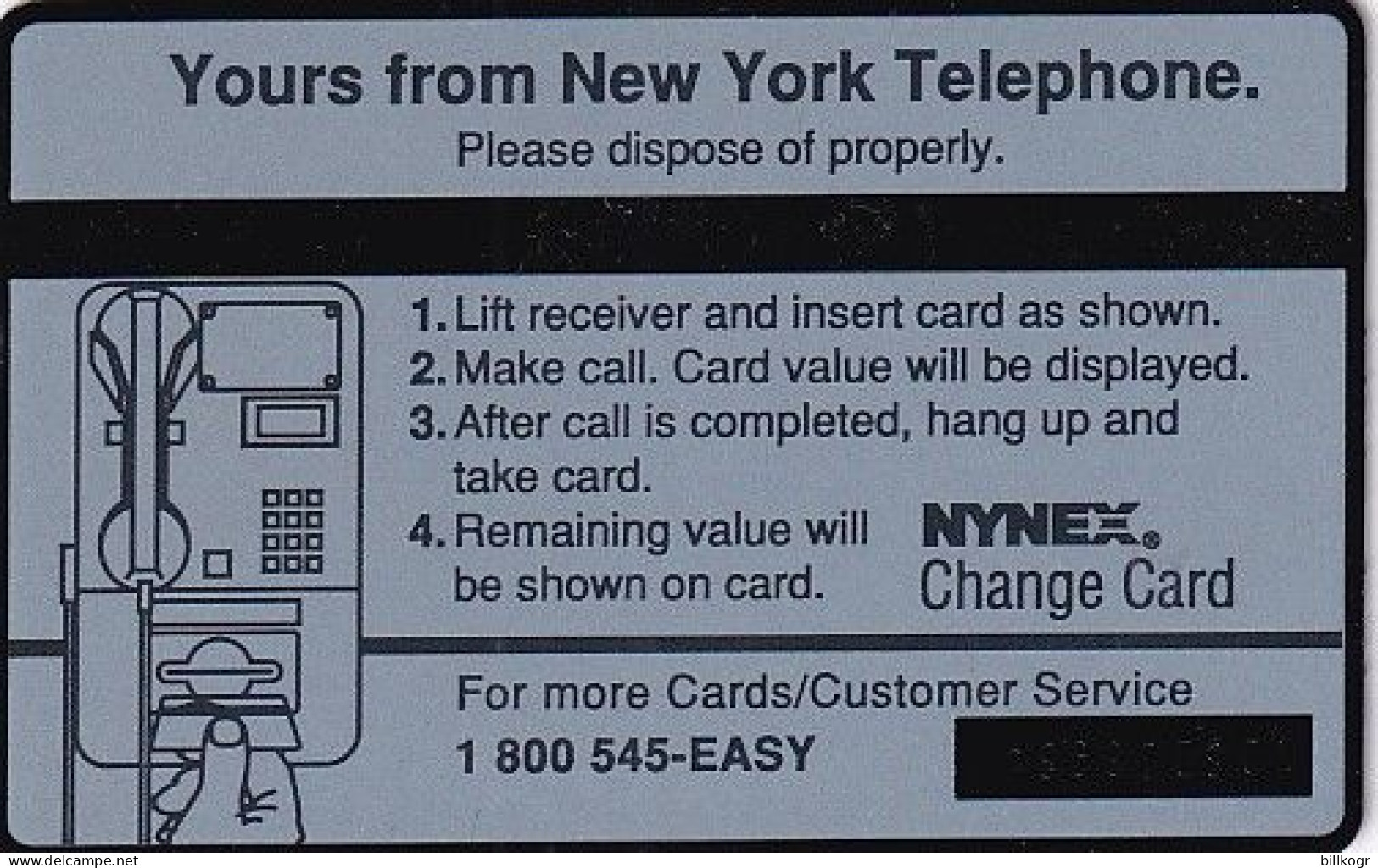 USA(L&G) - New York By Day, Nynex First Issue, CN : 108D, Tirage 45261, Mint - [1] Holographic Cards (Landis & Gyr)