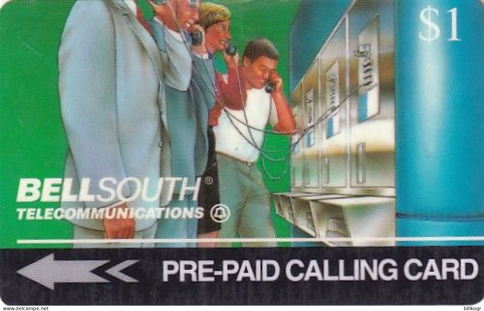 USA - Bellsouth Payphones, Bellsouth Trial Card, First Issue, Tirage 15000, 08/94, Mint - [3] Magnetic Cards