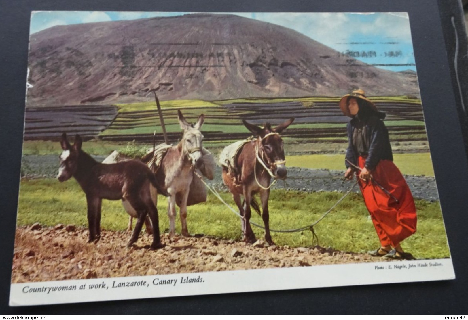 Lanzarote - Countrywoman At Work - Photo E. Nägele, John Hinde Studios - # 2CT 109 - Lanzarote