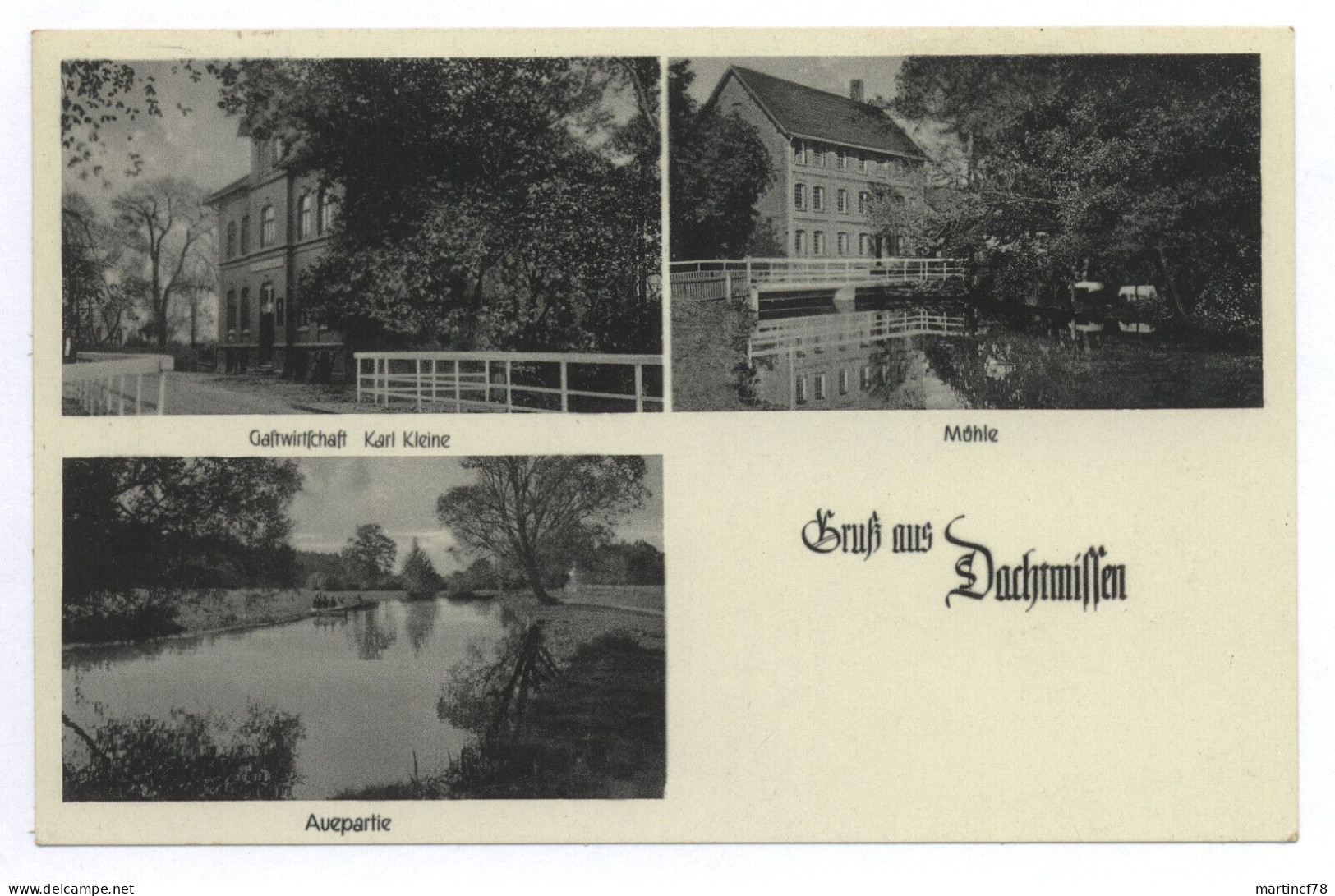 Gruß Aus Dachtmissen Burgdorf Mühle Auepartie Gastwirtsch Kleine 1950 Hannover - Burgdorf