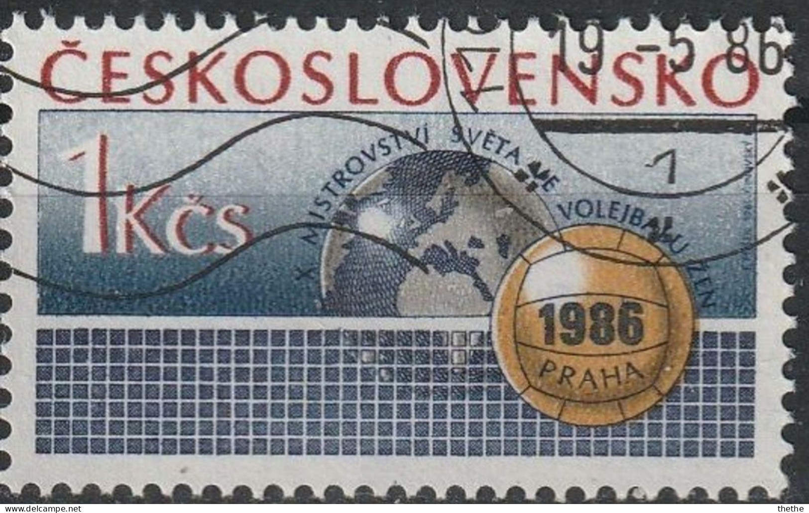 TCHECOSLOVAQUIE - Championnats Du Monde De Volley-ball (féminin), à Prague - Used Stamps