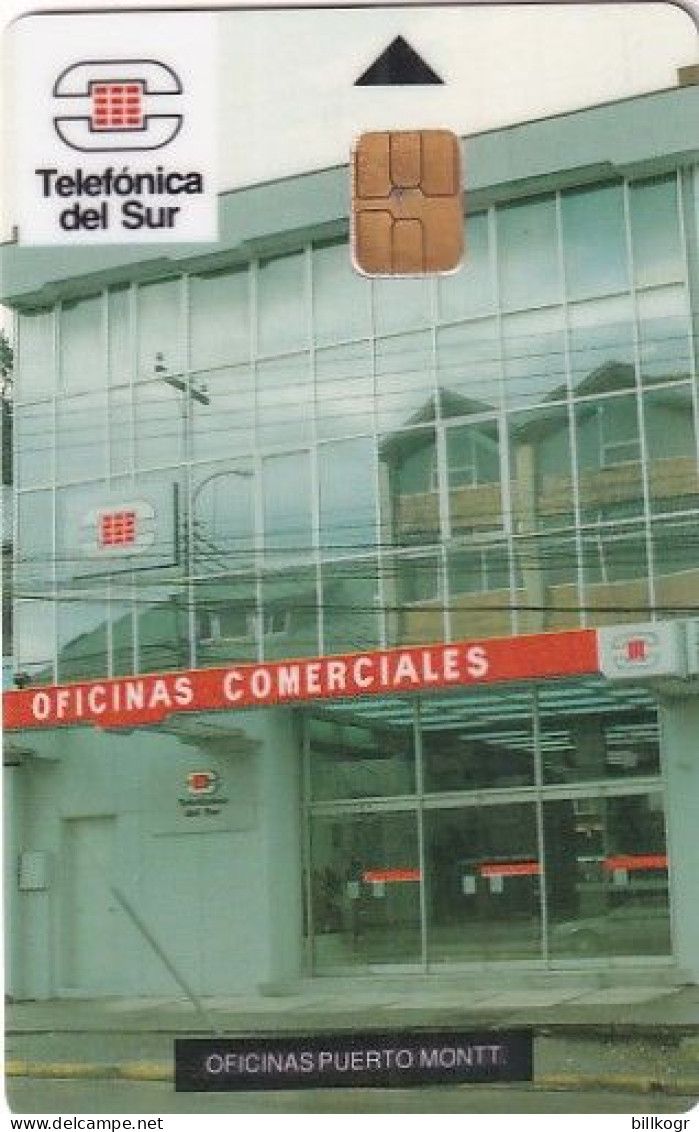 CHILE - Oficinas Comerciales/Puerto Montt, Telefonica Del Sur First Issue $3000, CN : 1CHLEAB, Used - Cile