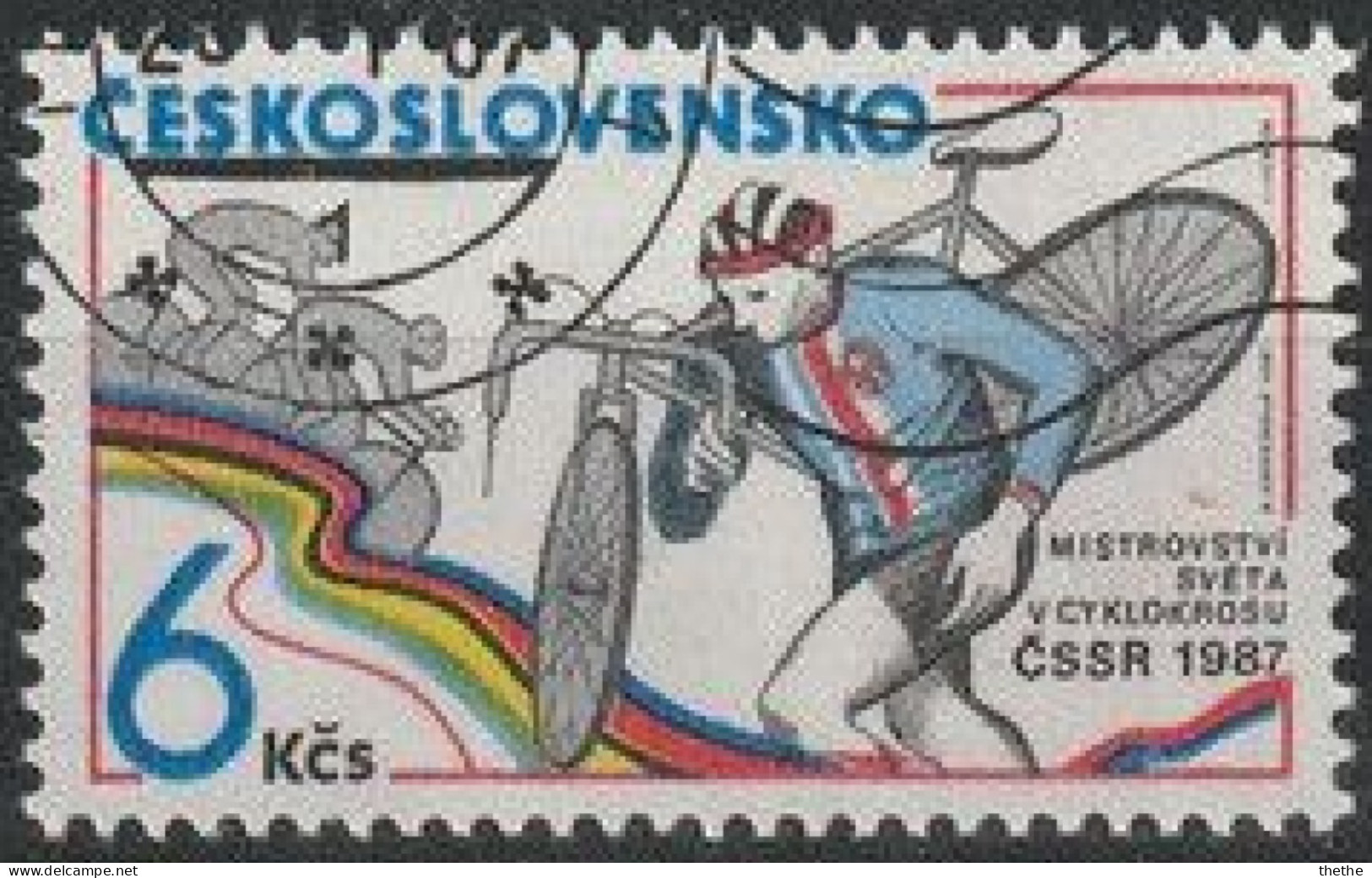 TCHECOSLOVAQUIE - Championnats Du Monde De Cyclo-cross, à Mlada Boleslav - Used Stamps