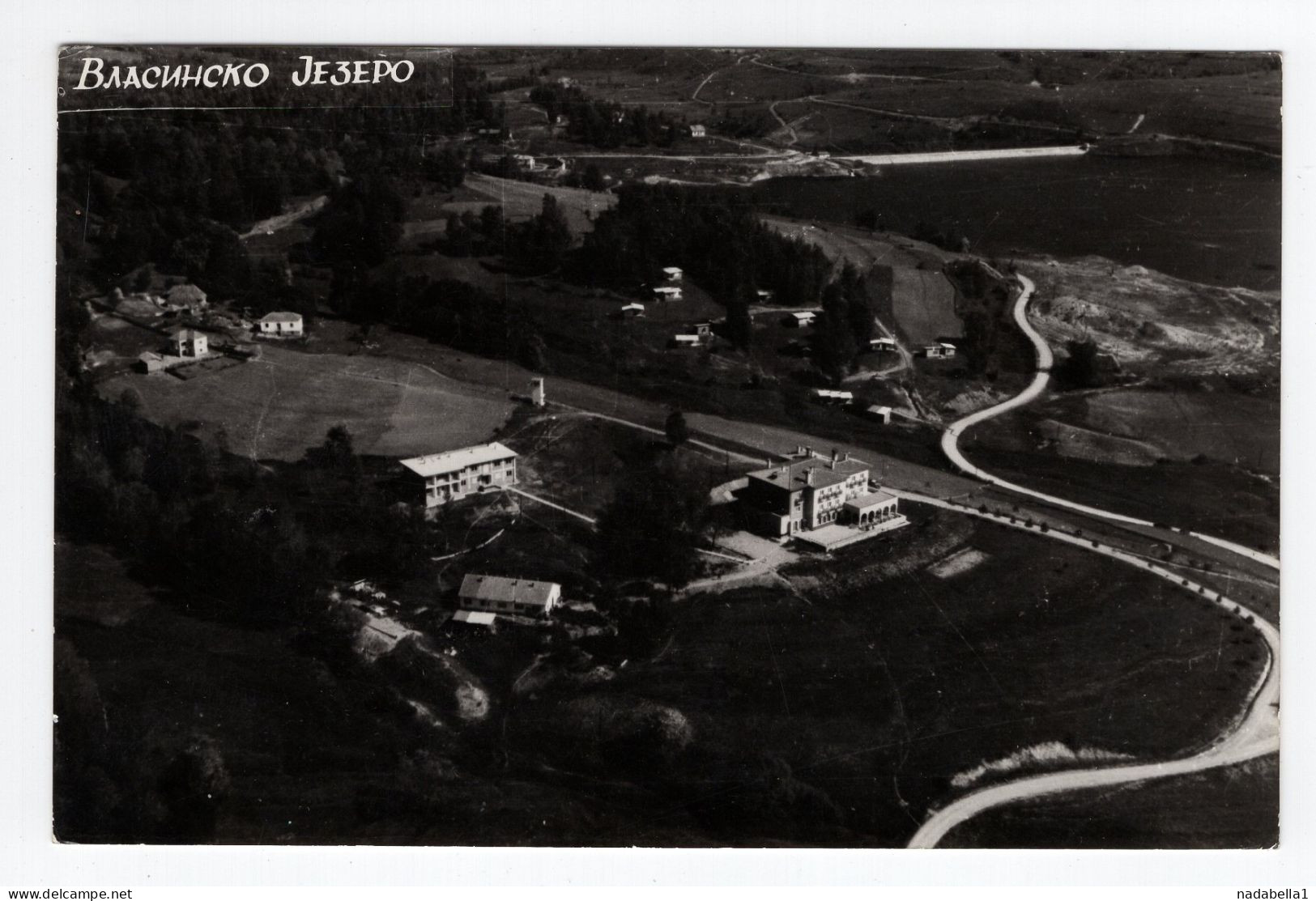 1959. YUGOSLAVIA,MACEDONIA,VLASINA RAD POSTMARK,VLASINA LAKE,POSTCARD,USED - Jugoslawien