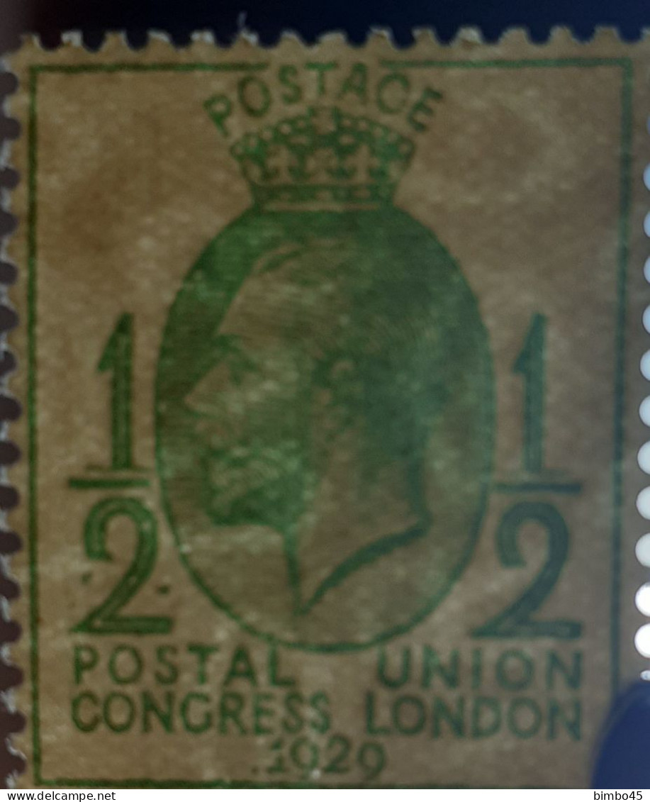 Error Great Britain 1929 Mi#170Y MNH / Sideways Watermark - Green Dots At Number 2 - Nuovi