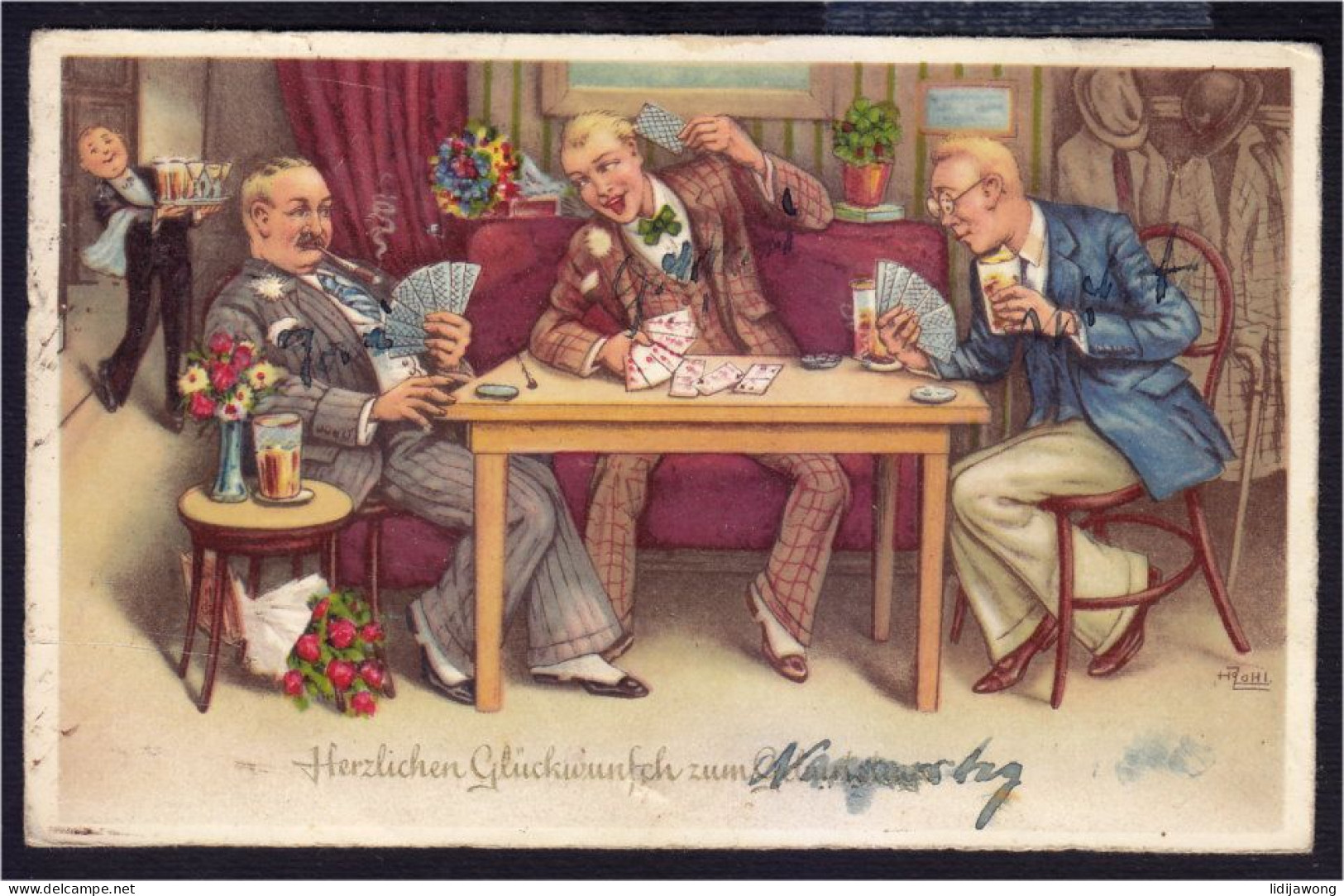 Playing Cards - Old Postcard (see Sales Conditions) - Cartas