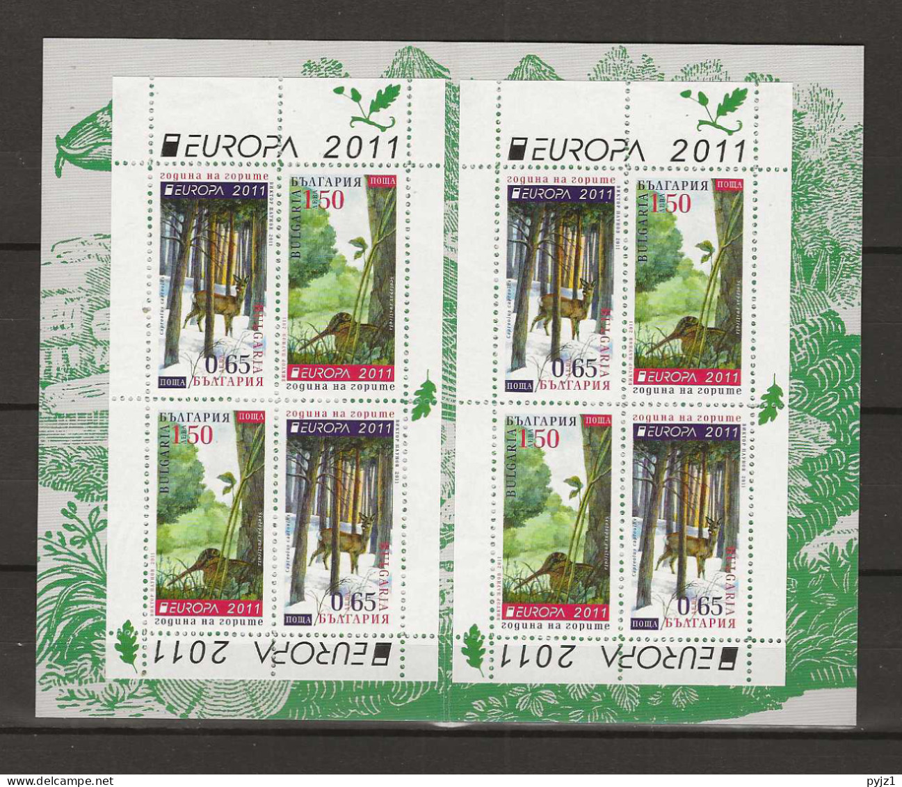 2011 MNH Cept Bulgaria Booklet - 2011