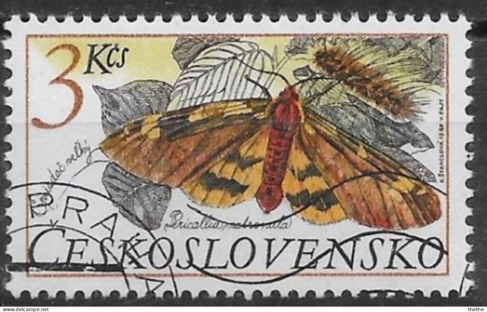 TCHECOSLOVAQUIE - Papillons Et Leurs Chenilles - Used Stamps