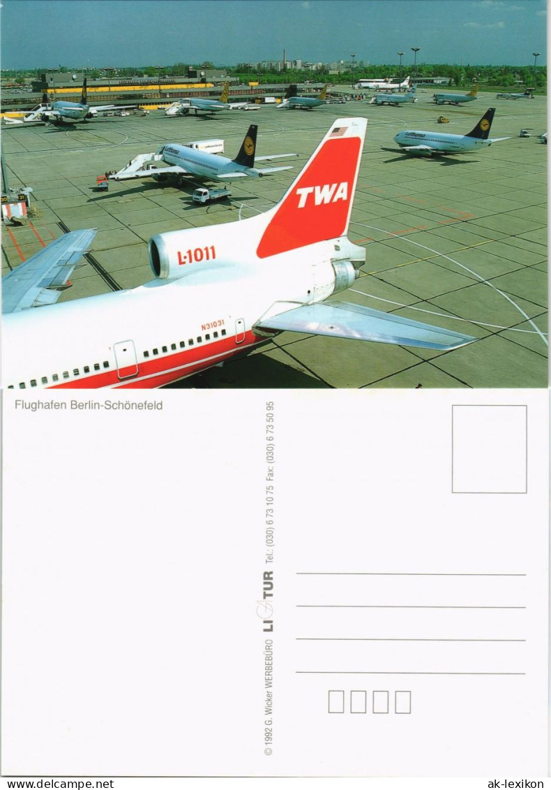 Schönefeld-Berlin Flughafen Berlin-Schönefeld Airport Flugzeuge Auf Vorfeld 1992 - Schoenefeld